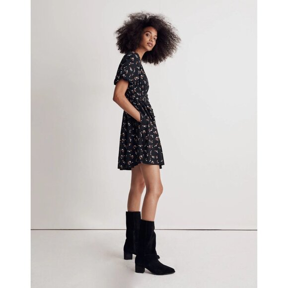 Madewell Challis Sophia Mini Dress in Woodland Floral Sz L - Picture 3 of 15